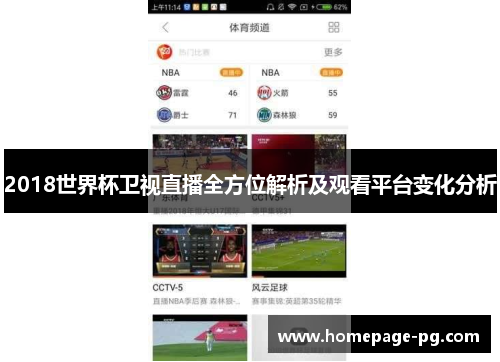 2018世界杯卫视直播全方位解析及观看平台变化分析