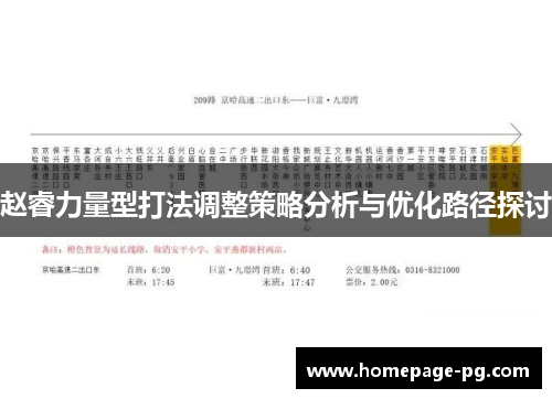 赵睿力量型打法调整策略分析与优化路径探讨 赵睿力量型打法调整策略分析与优化路径探讨