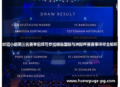 欧冠小组第三名赛季后续可参加哪些国际与洲际杯赛赛事详尽全解析 欧冠小组第三名赛季后续可参加哪些国际与洲际杯赛赛事详尽全解析